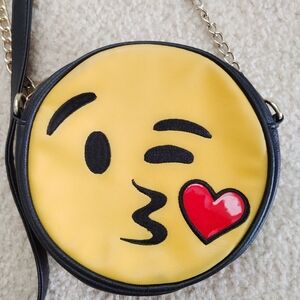 Olivia Miller Yellow Emoji Crossbody Bag